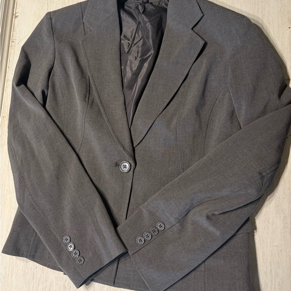 Express Charcoal Gray Blazer